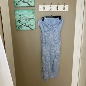 Anthro Aijek Natalie Embroidered Wide-Leg Jumpsuit